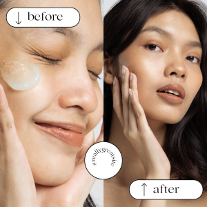 Beige White Minimalist Beauty Skincare Before After Collage Instagram Post